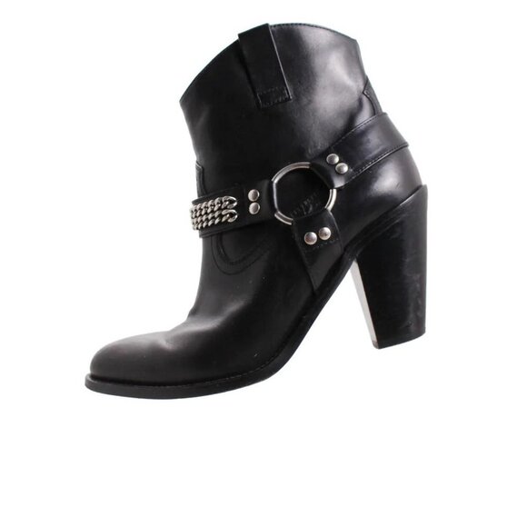 Saint Laurent Curtis Chain Ankle Boots 37.5 7.5 - Picture 3 of 11